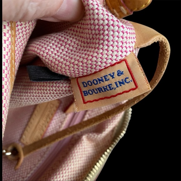 Dooney & Bourke Red and Tan Crossbody Bag - Picture 6 of 9